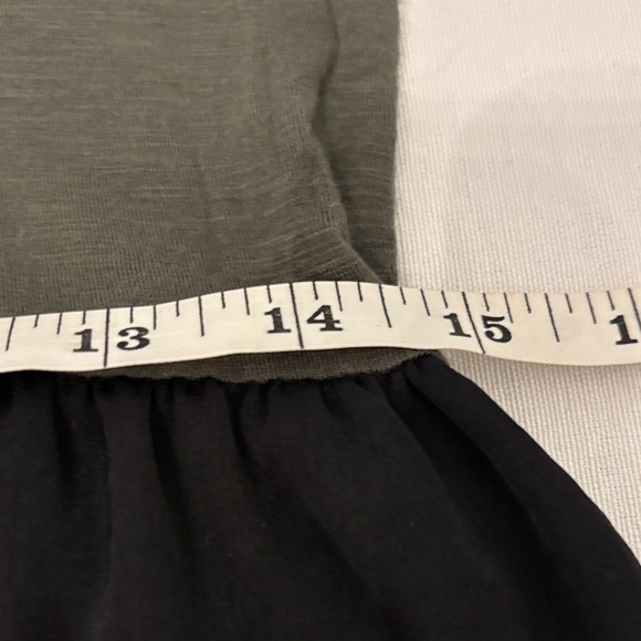 Dolan Olive and Black Midi Dress casual comfy lightweight everyday dress - Picture 9 of 11